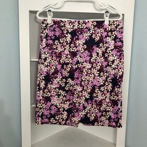 JCrew floral work skirt, size 4